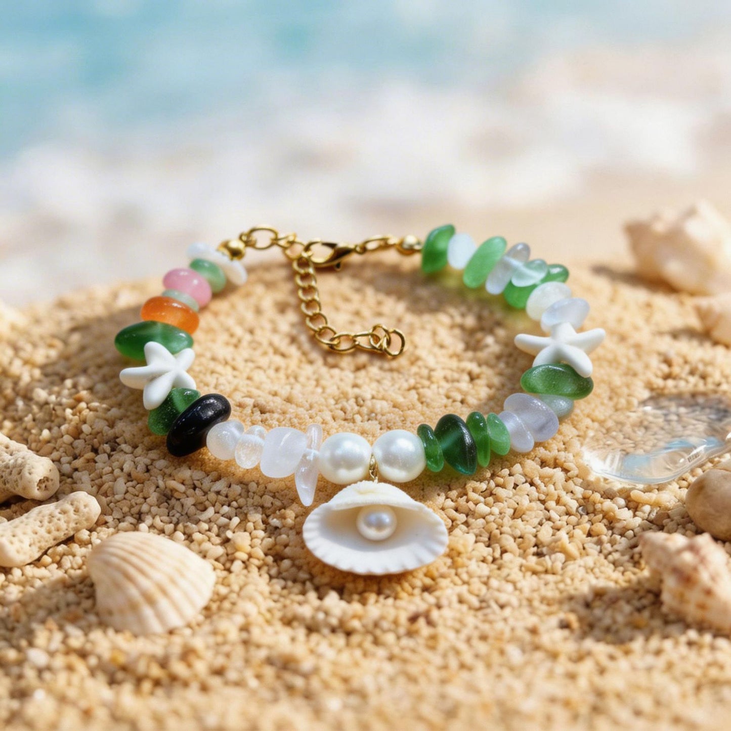 Fresh Starfish Shell Ocean Dopamine Seaside Bracelets