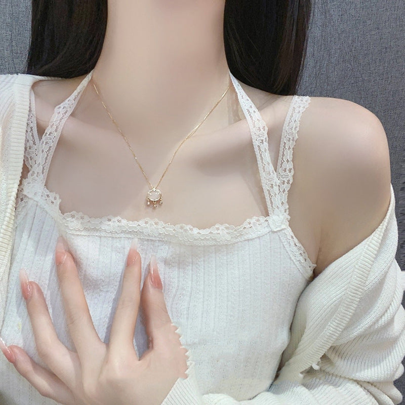 Lock Opal Female Summer Light Luxury Pendants