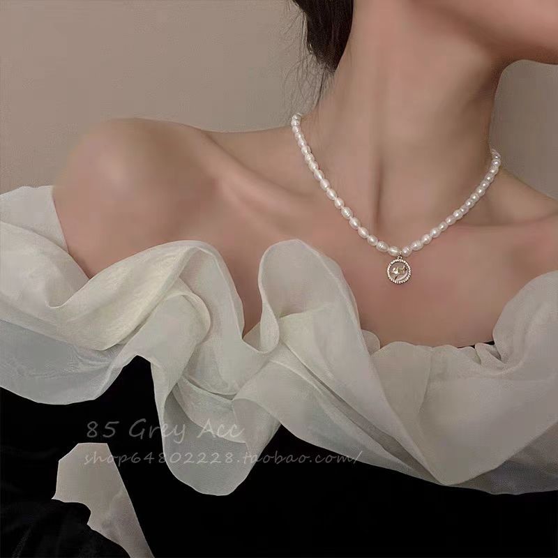 Opal Natural Freshwater Short Pearl Temperament Necklaces