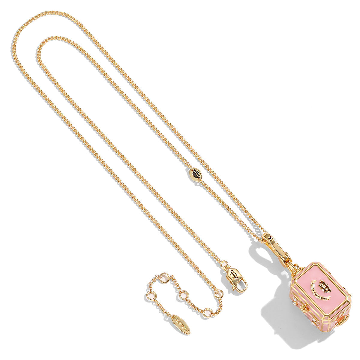 Square Box Chain Colored Enamel Glaze Open Necklaces
