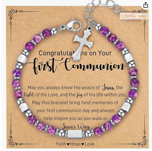 Women's Christmas Gift Natural Pink Crystal Stainless Bracelets