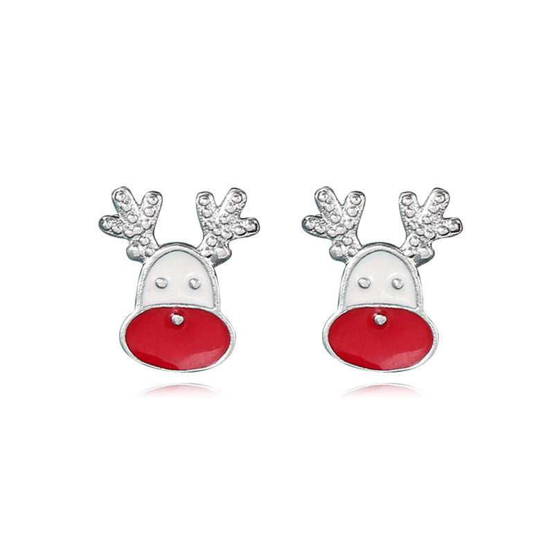 Series Korean Style Simple Cute Elk Niche Earrings