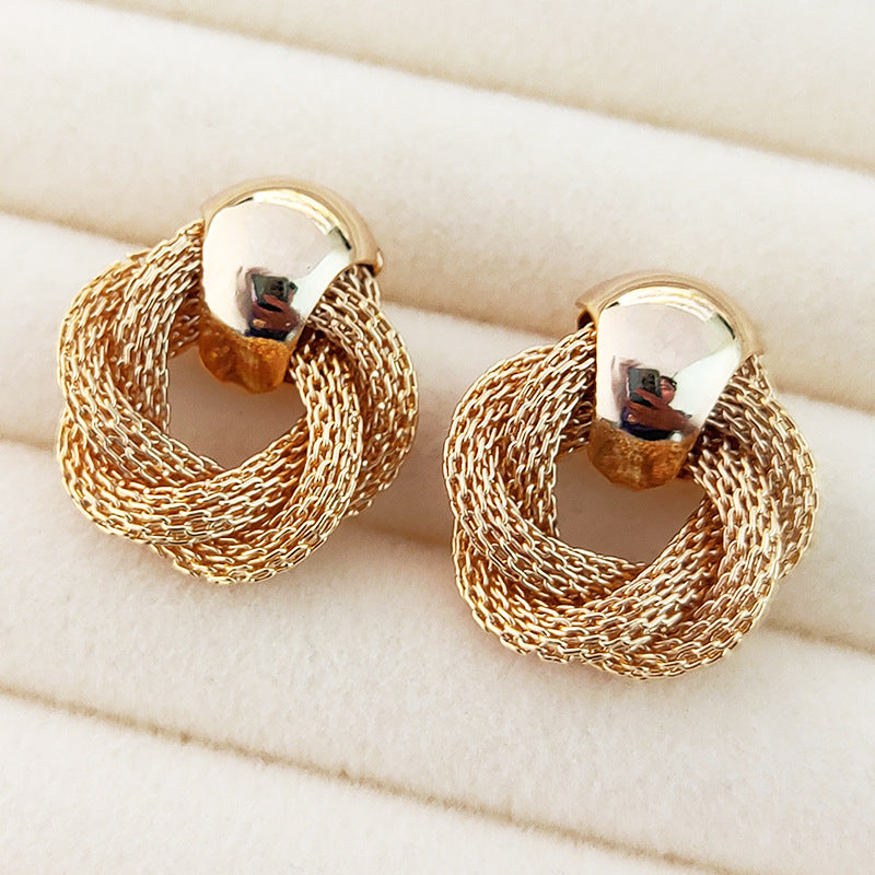 Autumn Real Gold Plating Classic Style Earrings