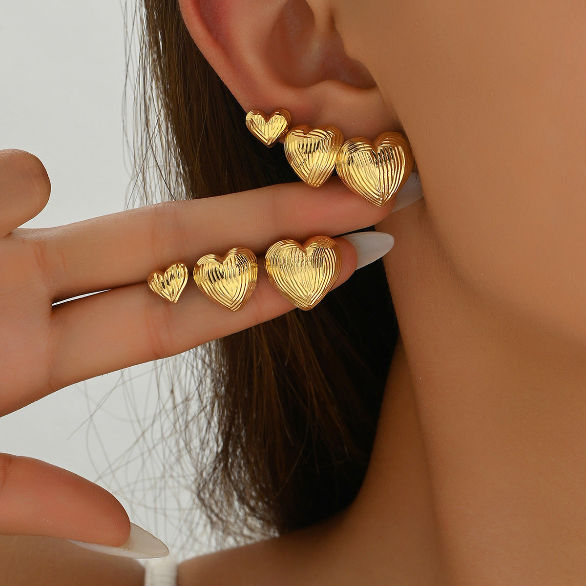 Women's Elegant Heart Design Ear Bone High-grade Earrings