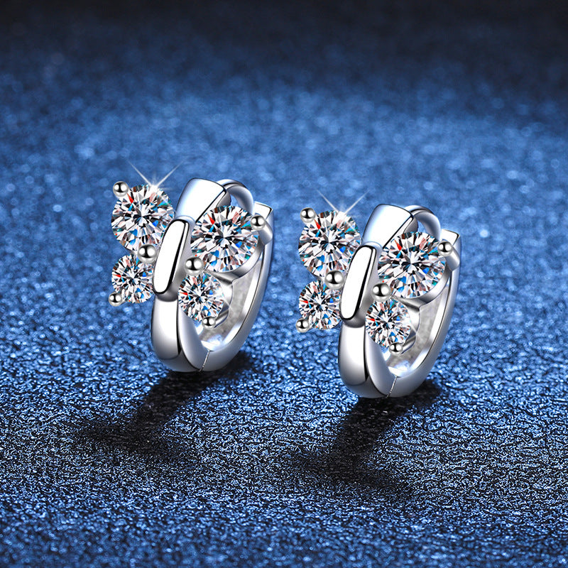 Beautiful Sterling Sier Full Diamond Moissanite Rings