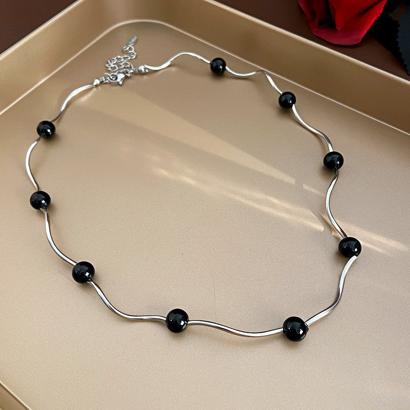 Chinese Style Twin Long Pearl Sweater Chain Necklaces