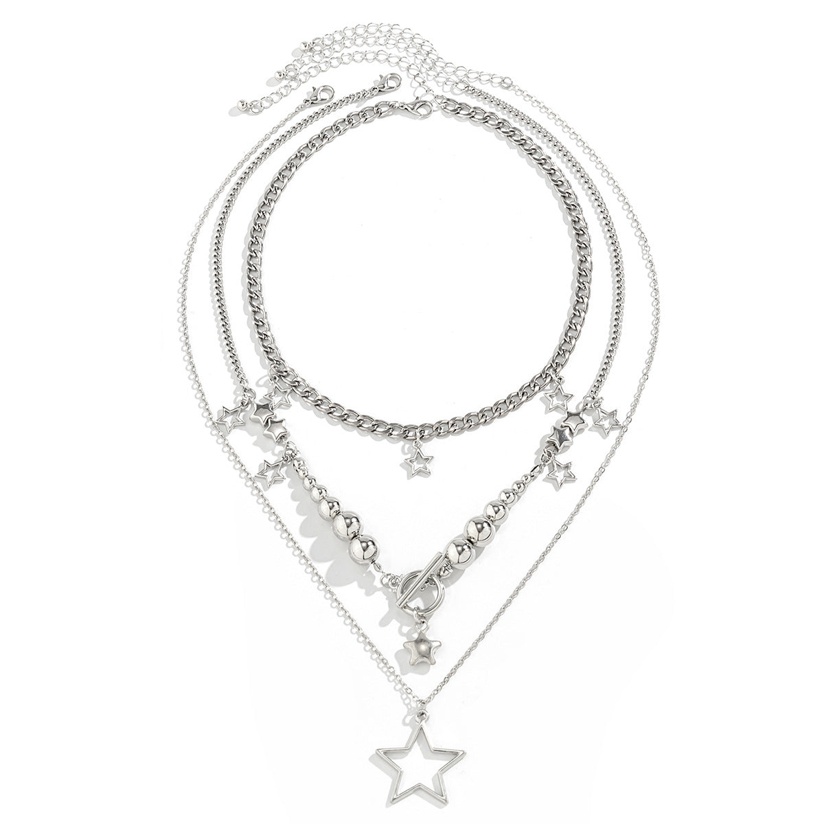 Hip Hop Hot Style Star Suit Necklaces