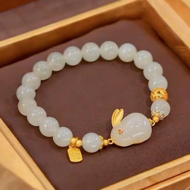 Bunny Red Jade Hare Female Lucky Bracelets