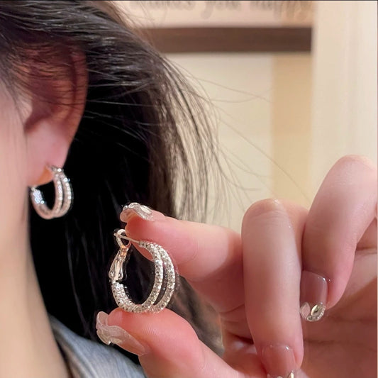 Women's Minimalist Design Round Popular Light Luxury Earrings