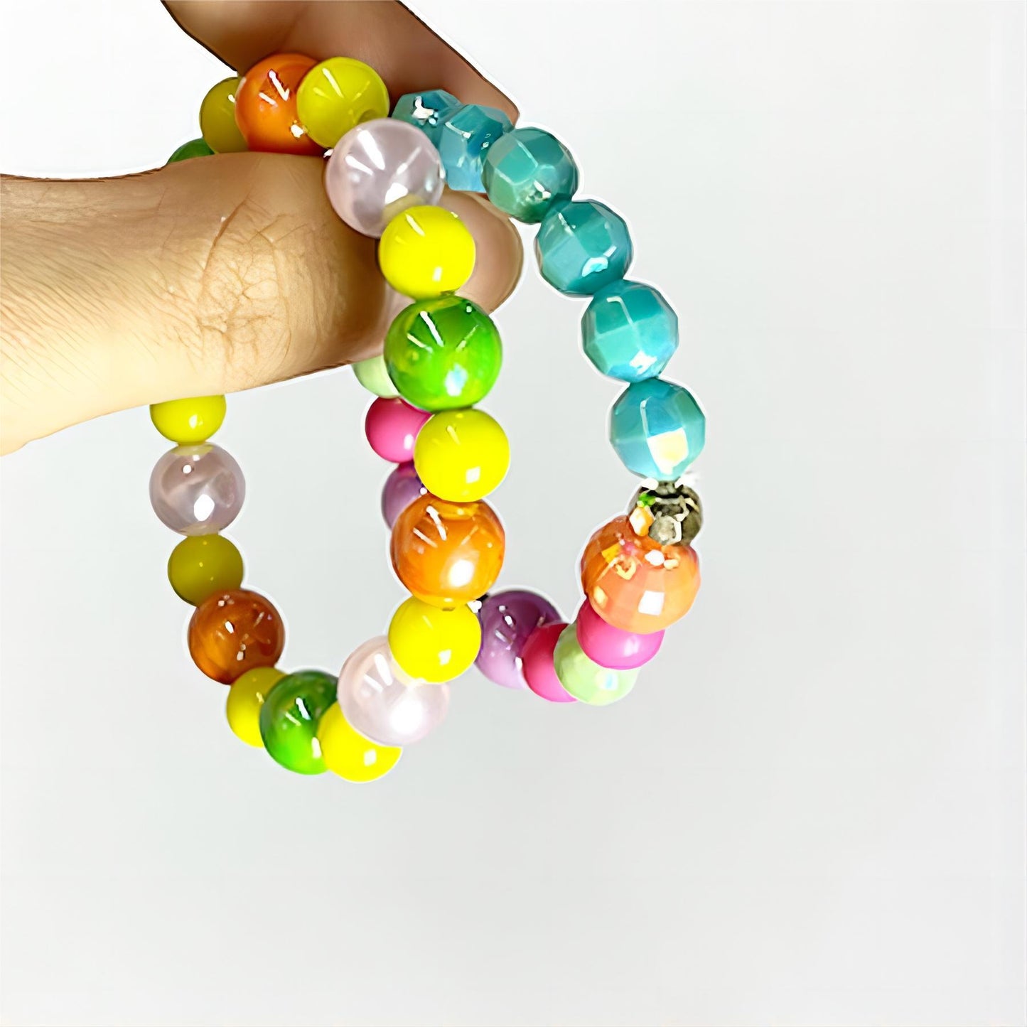 Beaded Pearl Acrylic Candy Summer Female Bracelets