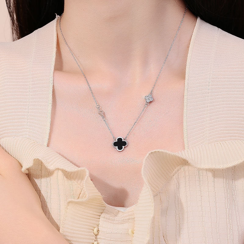 Women's Agate Clover For Korean Niche Design Necklaces