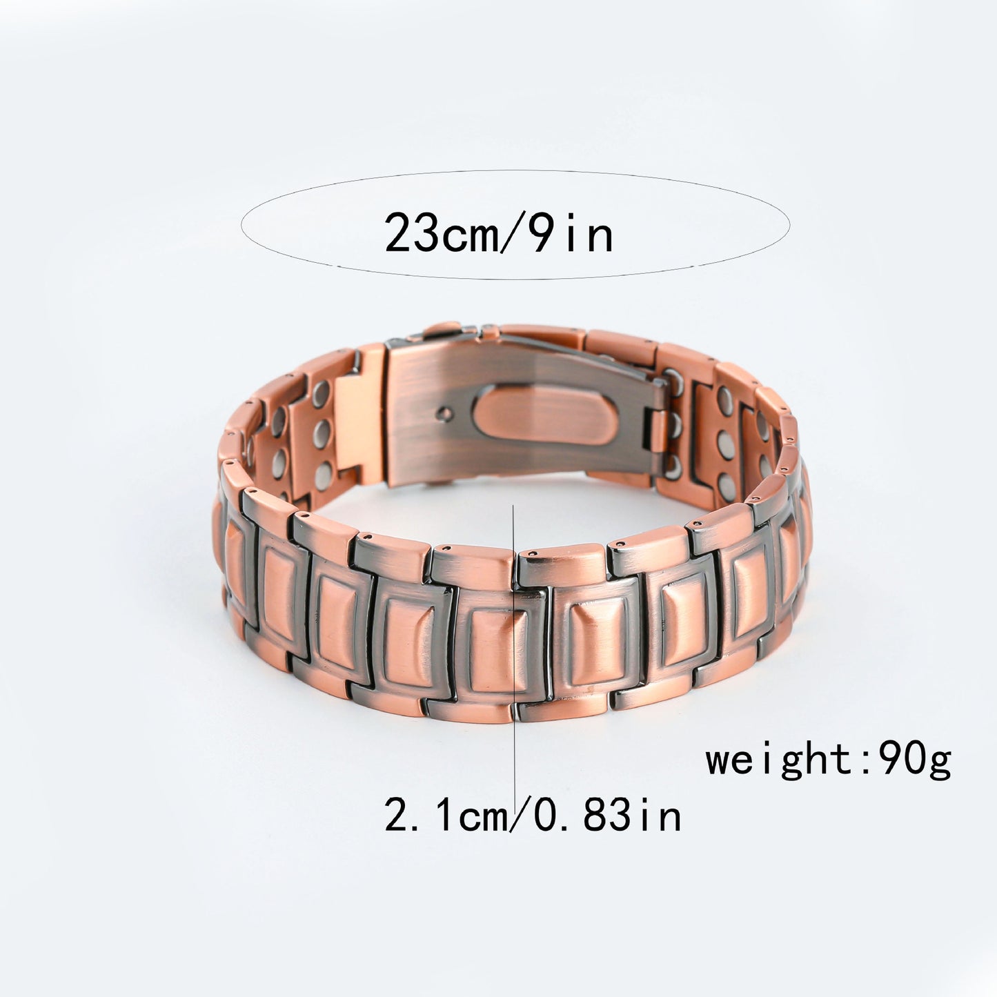 Pattern Watchband Buckle Three Rows Magnet Retro Bracelets