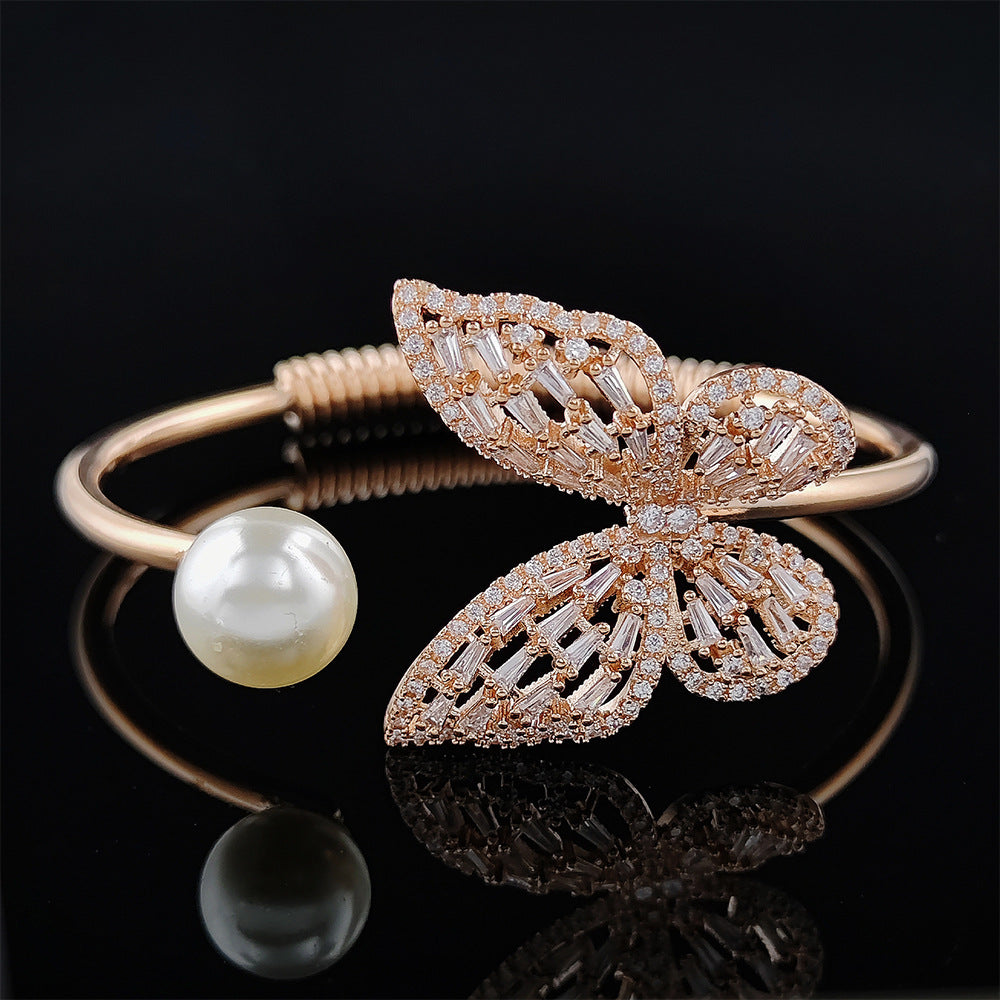 Irregular Opening Adjustable Personality Light Luxury Design Bracelet
