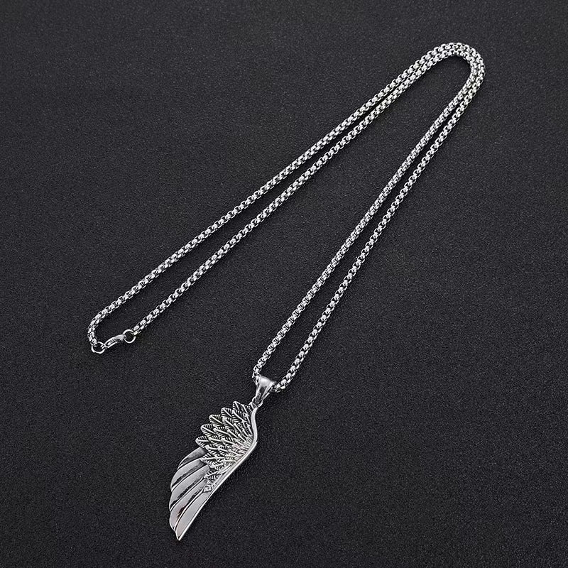 Women's & Men's Wings Titanium Steel Summer Hip Hop Necklaces