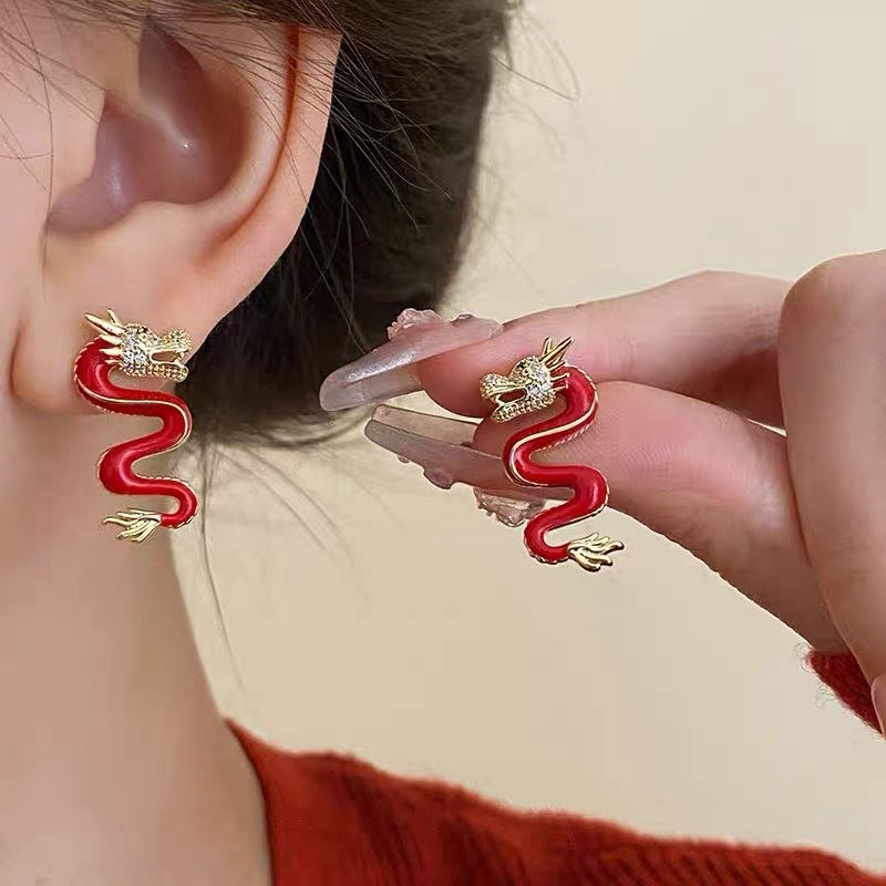 Chinese Style Design Animal Collection Female Fashion Cool Earrings