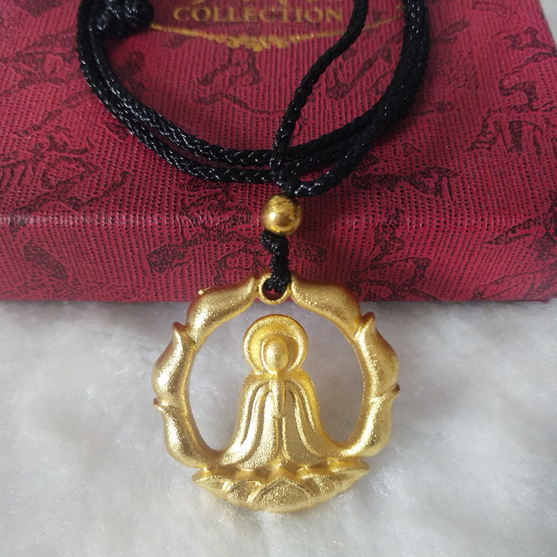 Buckle Prayer Wheel Sweater Chain Ethnic Necklaces