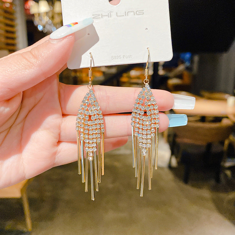 Long Fringe Temperament Fashionable Classy Personalized Earrings