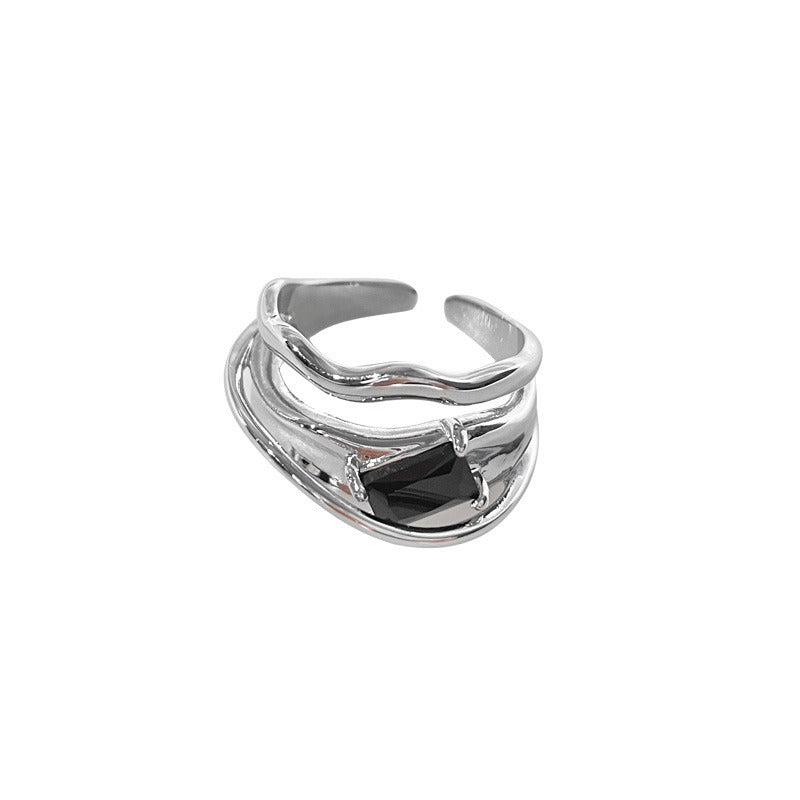 Women's Geometric Dark Cold Wind Niche Design Fashion Rings