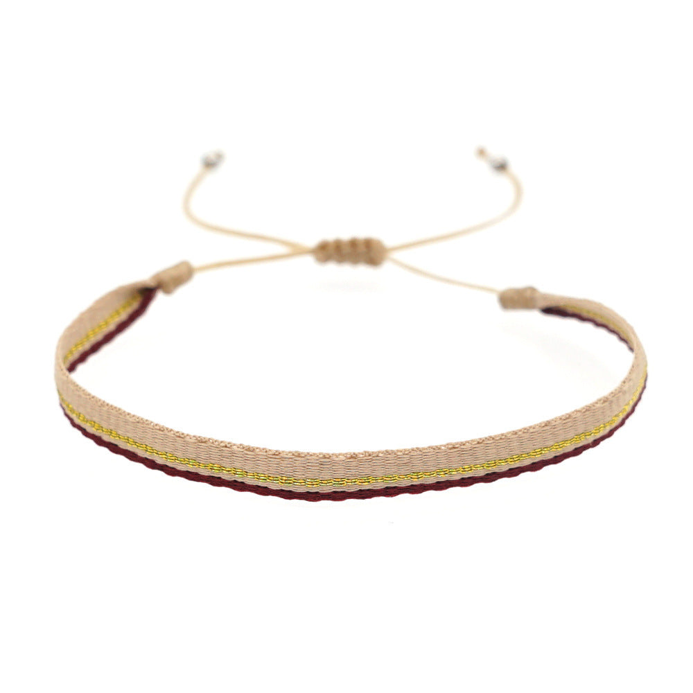 Women's South American Columbia Ethnic Style Webbing Bracelets