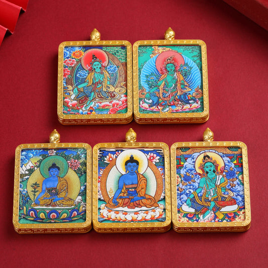 Women's & Men's Tibet Pure Painted Zodiac Eight Guardian Pendants