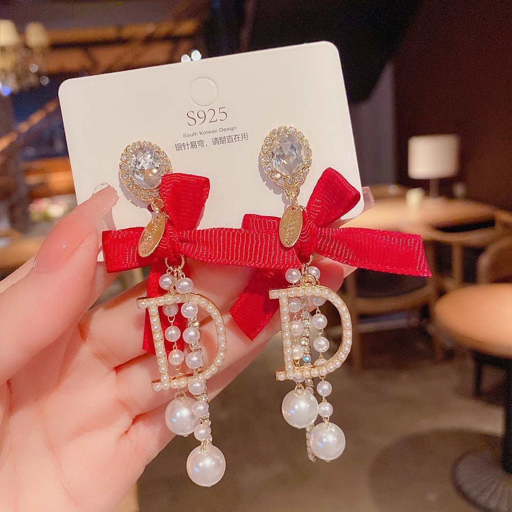 Women's Vintage Tassel Diamond High-grade Ear Minority Earrings