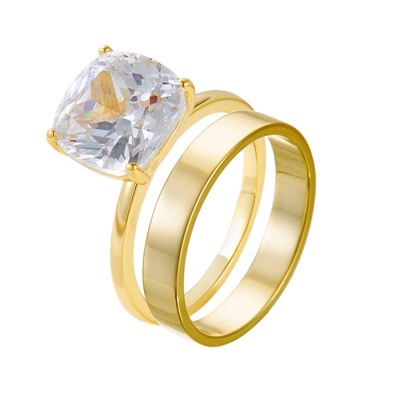 Sterling Sier Temperament Ladies Three-piece Set Rings