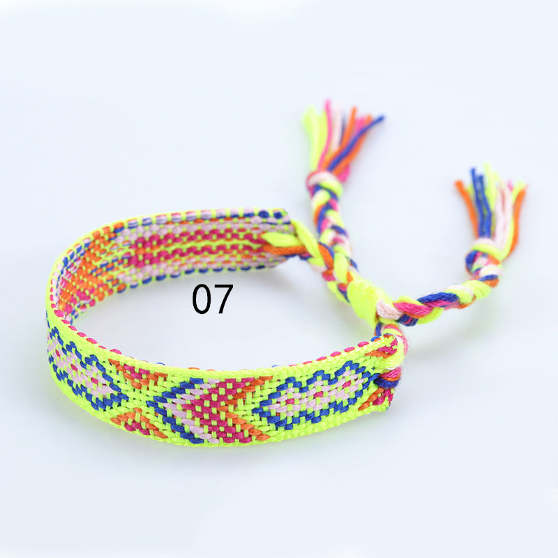 Style Woven Colorful Tassel Lucky Friendship Bracelets