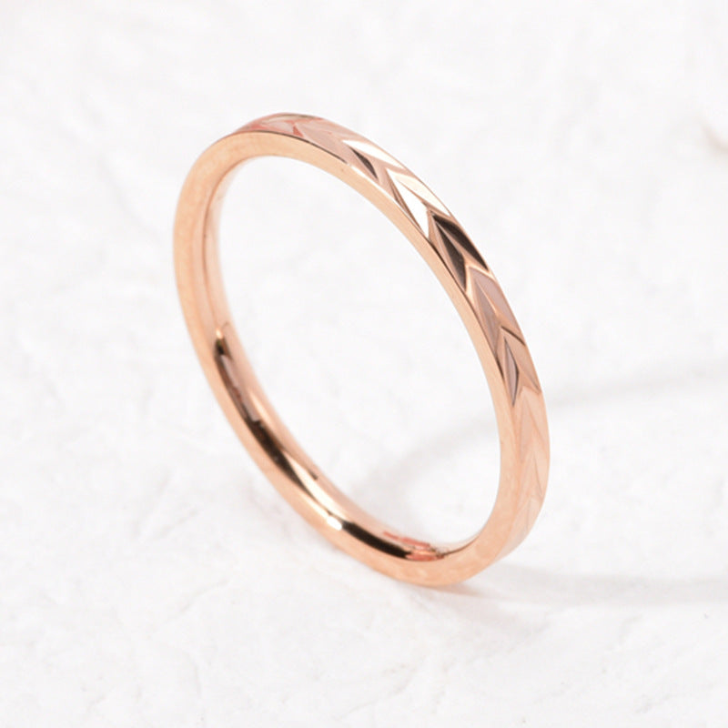 Female Korean Style Retro Minority Design Rings