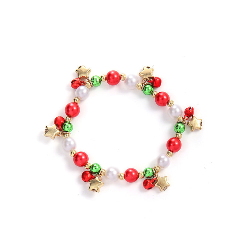 Christmas Bell Snowflake Elk Tree Festive Bracelets