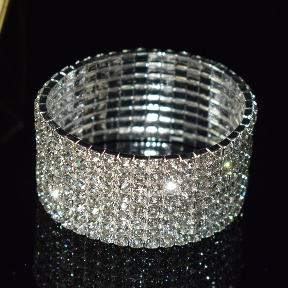 Durable Exaggerated Bridal Diamond Full Stretch Bracelets