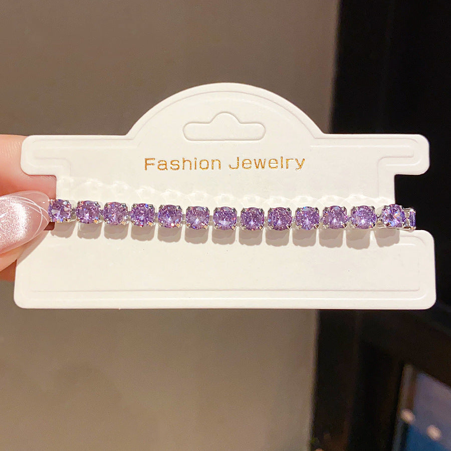 Pink Heart Diamond Flower Light Luxury Minority High Sense Fashion Bracelet