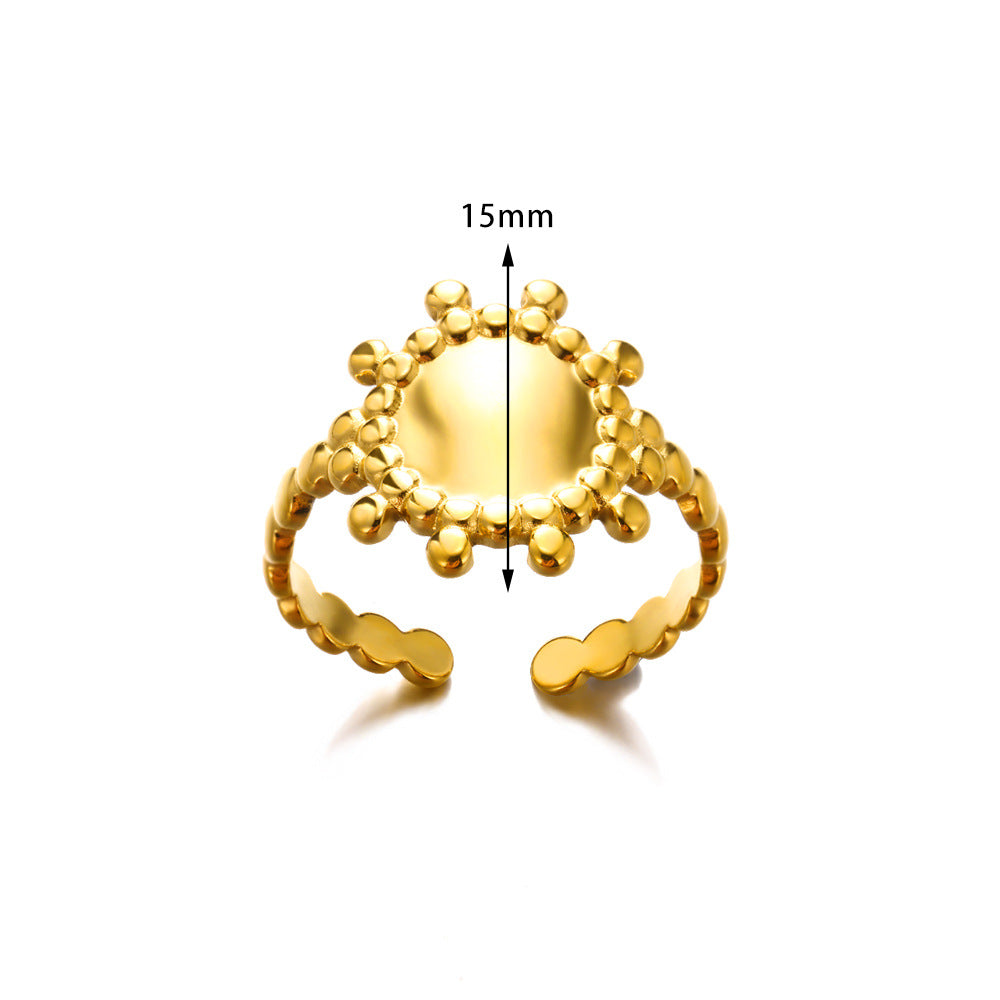 Women's Simple Geometric Chain Stainless Steel Oil Rings