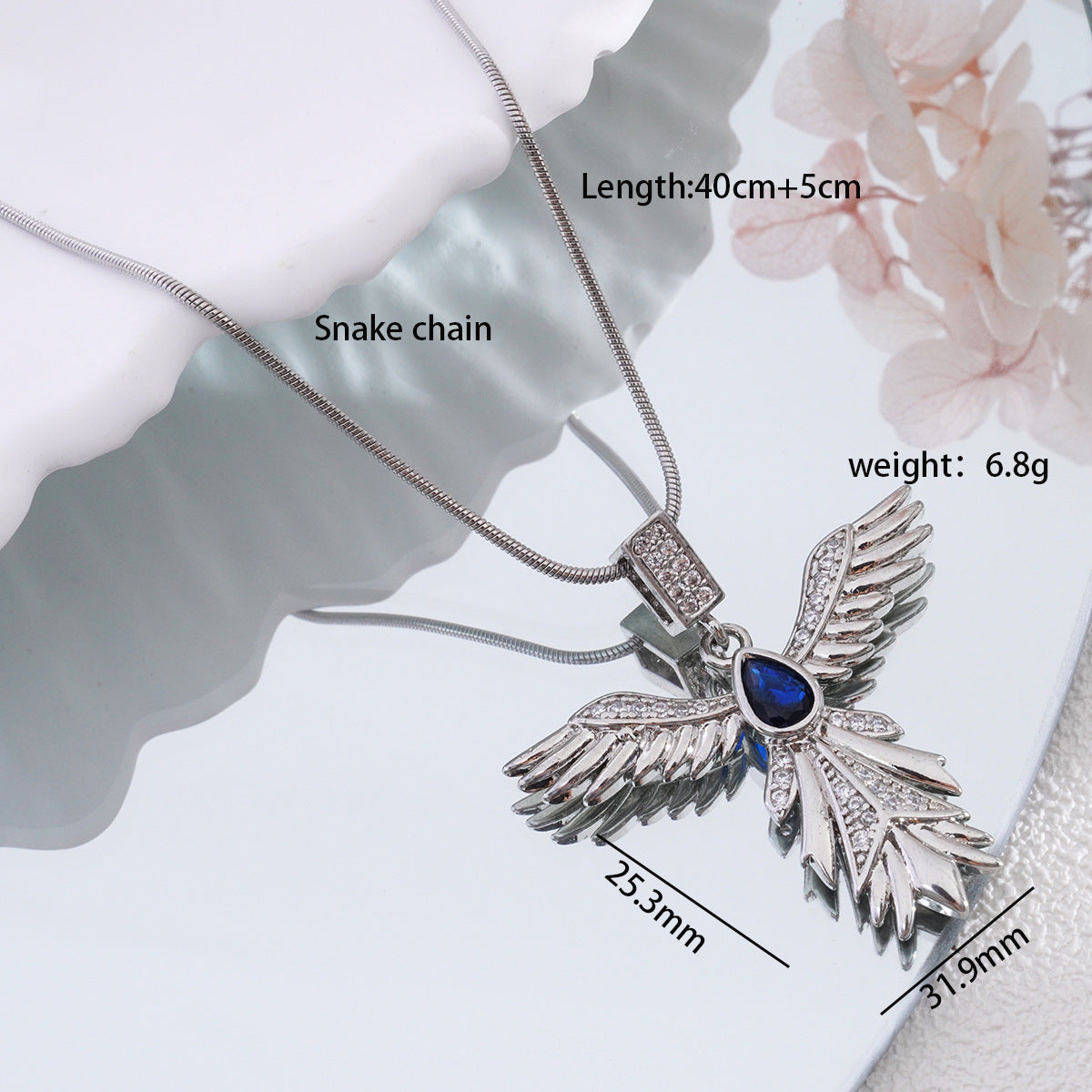 Women's & Men's Plated Sword Phoenix Wings For Jewelry Necklaces