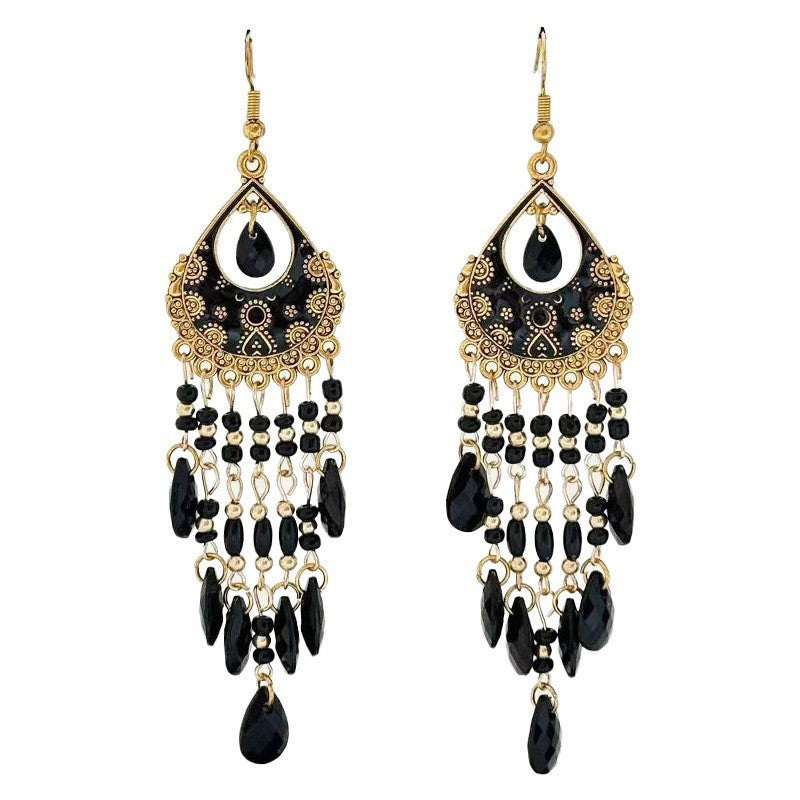 Long Fringe Special Ins Slimming Face Earrings