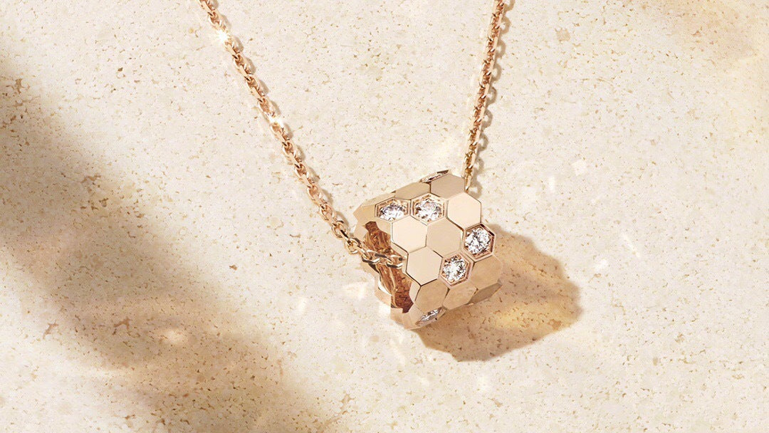 Cutting Version Thick Electroplated Diamond Clavicle Necklaces
