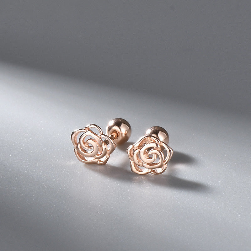 Women's Rose Ear Bone Small Cold Style Niche Earrings