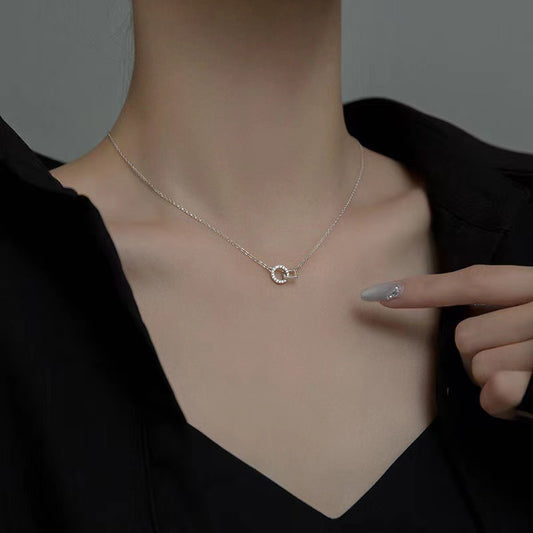 Women's Buckle Round Square Cold Style Light Luxury Geometric Necklaces