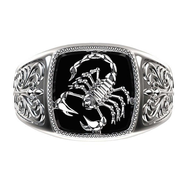 Men's Creative Scorpion Embossed Craft Personality Electroplating Rings