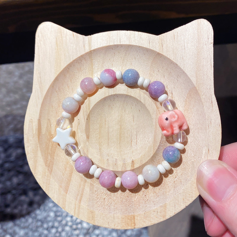 Children's Ceramic Niche High-grade Beaded Cute Small Bracelets