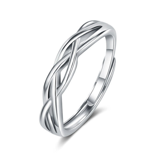 Men's Combination Stacked Single Trendy Open-end Personality Rings