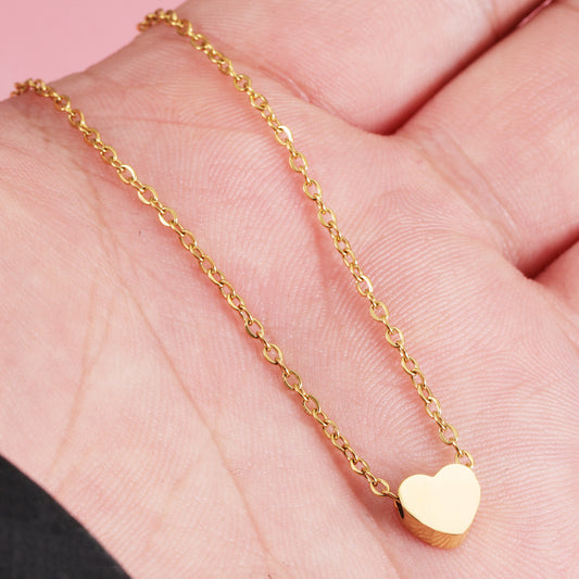 Couple Girlfriend Gifts Mirror Stainless Steel Necklaces
