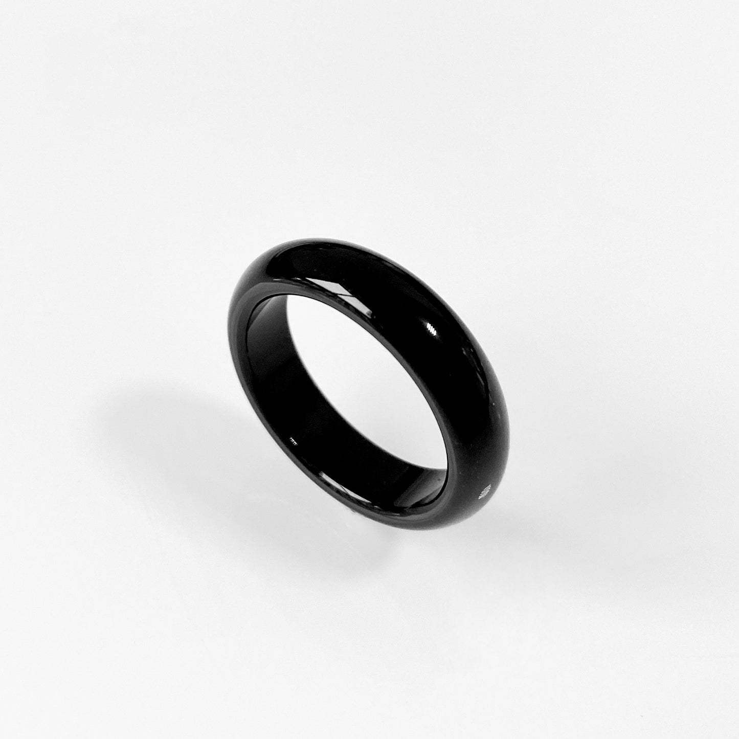 Natural Agate Shank Flexible Jade Chalcedony Couple Live Ring
