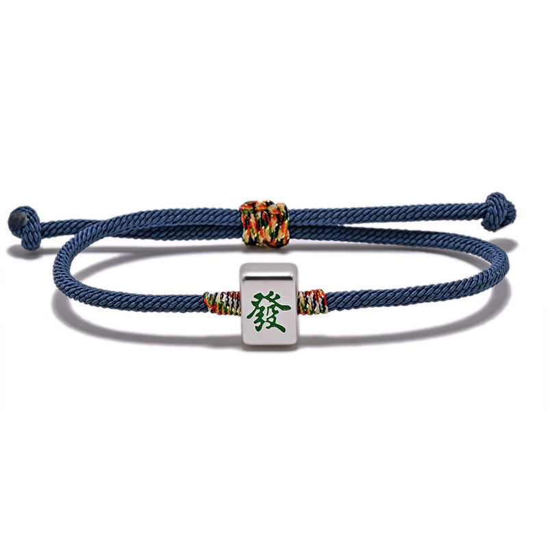 Export Personalized Ancient Retro Mahjong Fortune Bracelet