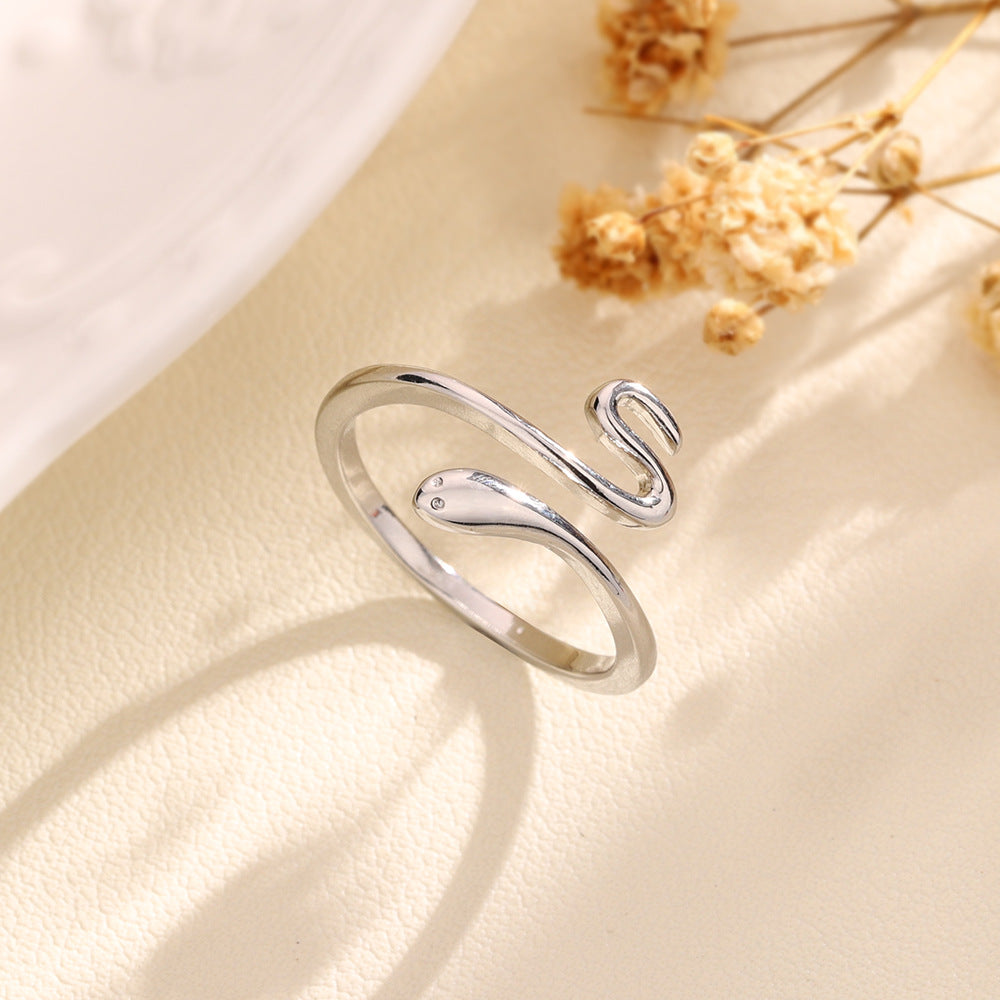 Creative Simulated Snakes Korean Style Graceful Rings