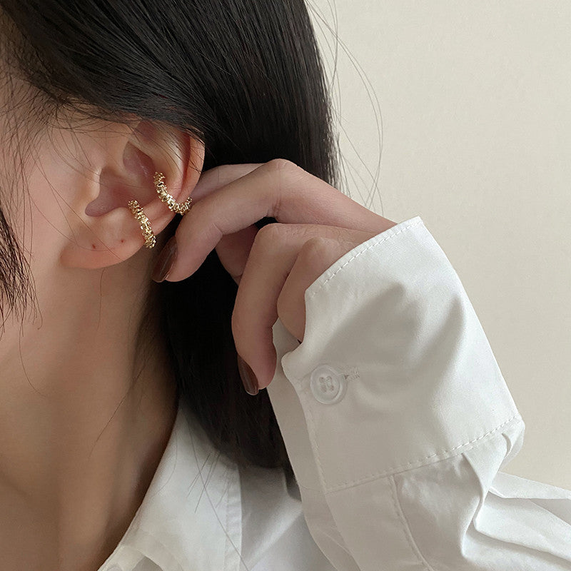 Refined Personalized Super Flash Pinion Temperament Wild Ear Clip