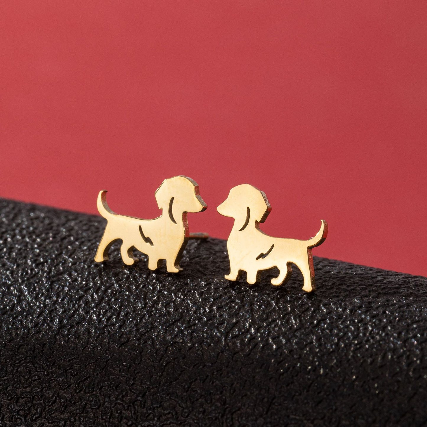 Stainless Steel Zodiac Puppy Style Small Earrings