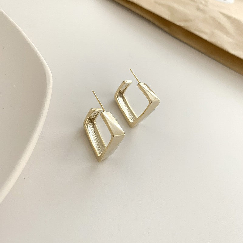 Circle Ear Clip Stylish Simple Versatile Niche Earrings