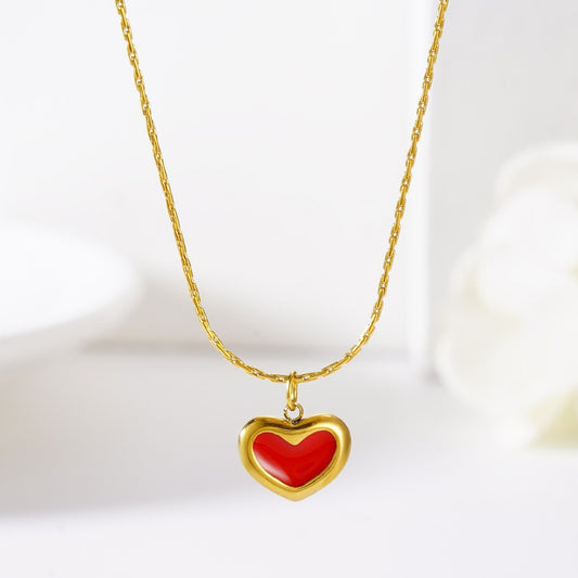 Little Heart Korean Style Niche Sweet Necklaces