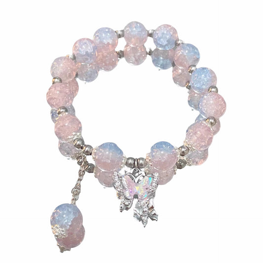 Floral Butterfly Niche Glaze Gift Friend Bracelets