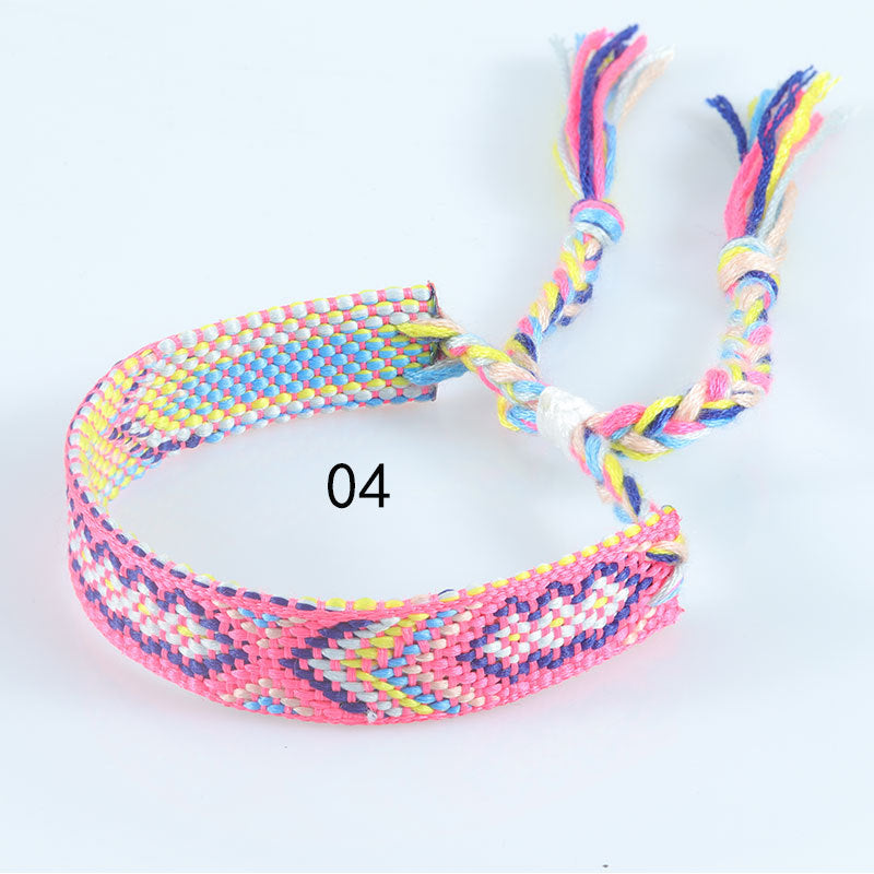 Style Woven Colorful Tassel Lucky Friendship Bracelets